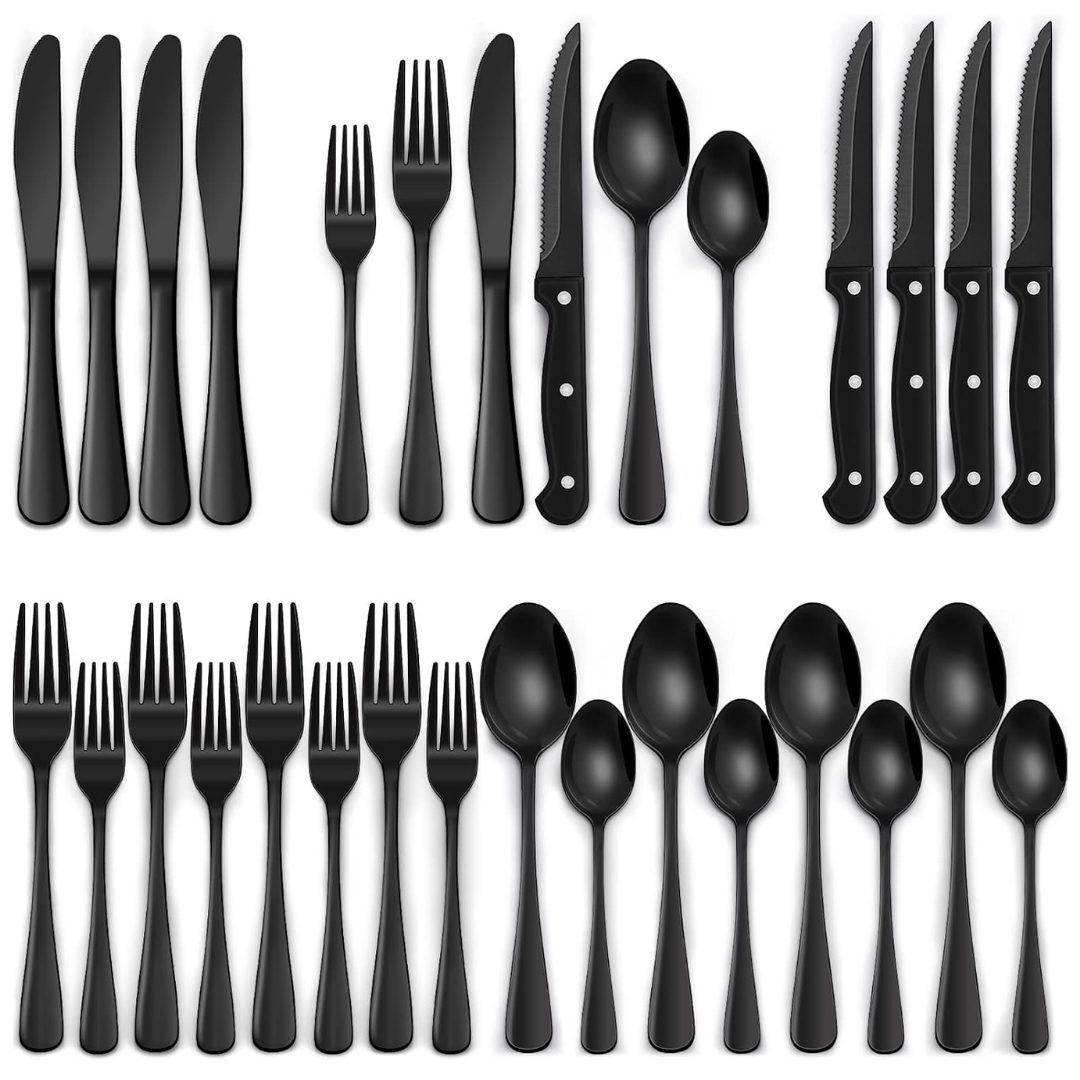 24-teiliges Besteckset für 4 Personen mit Modernem Design 0