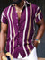 Herren Hemd Langarm Gestreift Elegantes Baumwolle 2