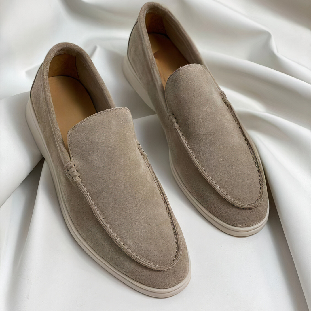 Herren Schuhe Vintage Lederloafer PU-Leder Handgenäht 2