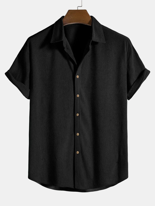 Variant image for Herren Sommer Hemd Leicht Atmungsaktiv Cordstoff Stilvoll und Bequem-11
