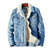 Herrenmantel Lang Denimfleece mit Plüschfutter für Winter Comfort und Stil 3