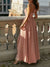 Damen Kleid Hochzeitsgast One-Shoulder Chiffon Festlich Elegant-3
