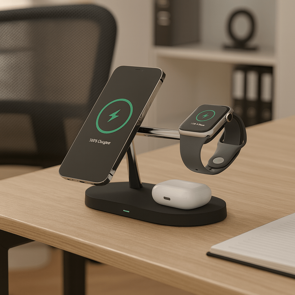 3-in-1 Ladestation für iPhone, Watch und AirPods 0