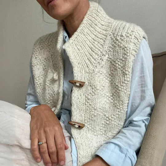 Damen Weste Elegante Passform Luxus Wollmix für Verschiedene Anlässe 3