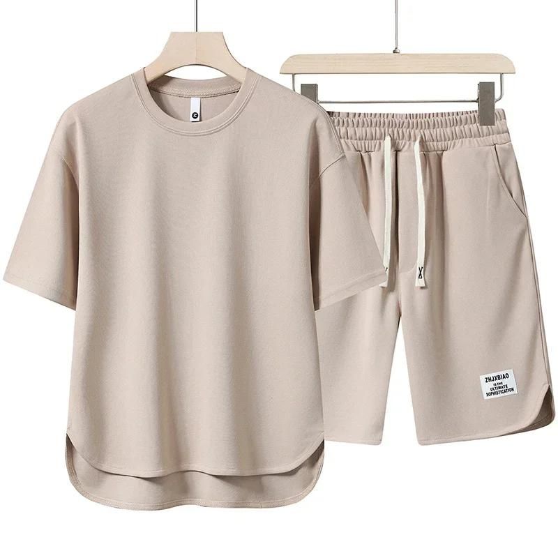 Variant image for Herren Set Zweiteilig Sommerstil Baumwollmischung-7
