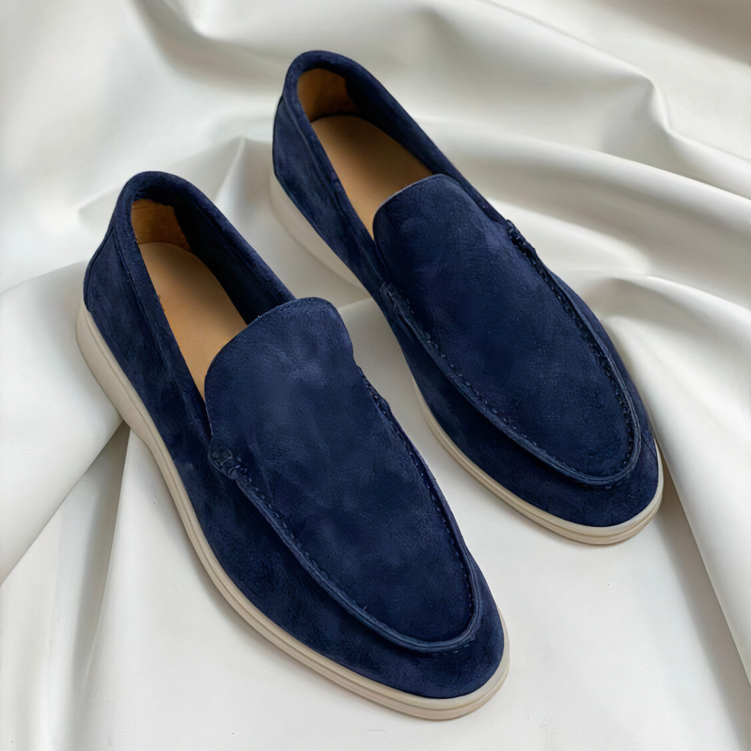 Herren Schuhe Vintage Lederloafer PU-Leder Handgenäht 3