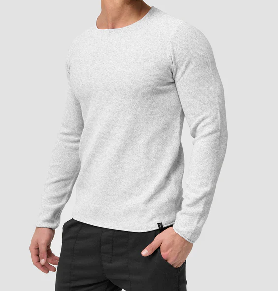 Herrenpullover Zipper Stil 100% Baumwolle Italienisches Design-3
