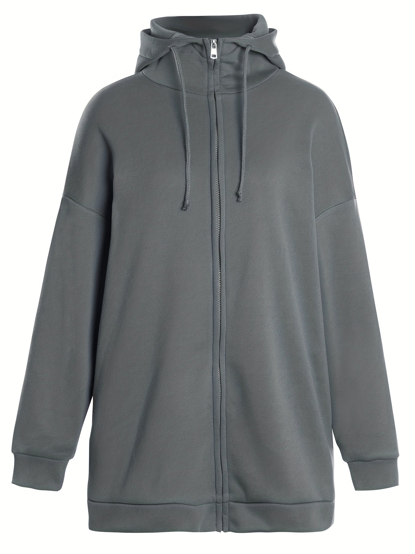 Variant image for Damen Sport Hoodie Lässig mit Reißverschluss Baumwolle-25