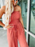 Damen Jumpsuit Schulterfrei Eleganter Stil Polyester-2