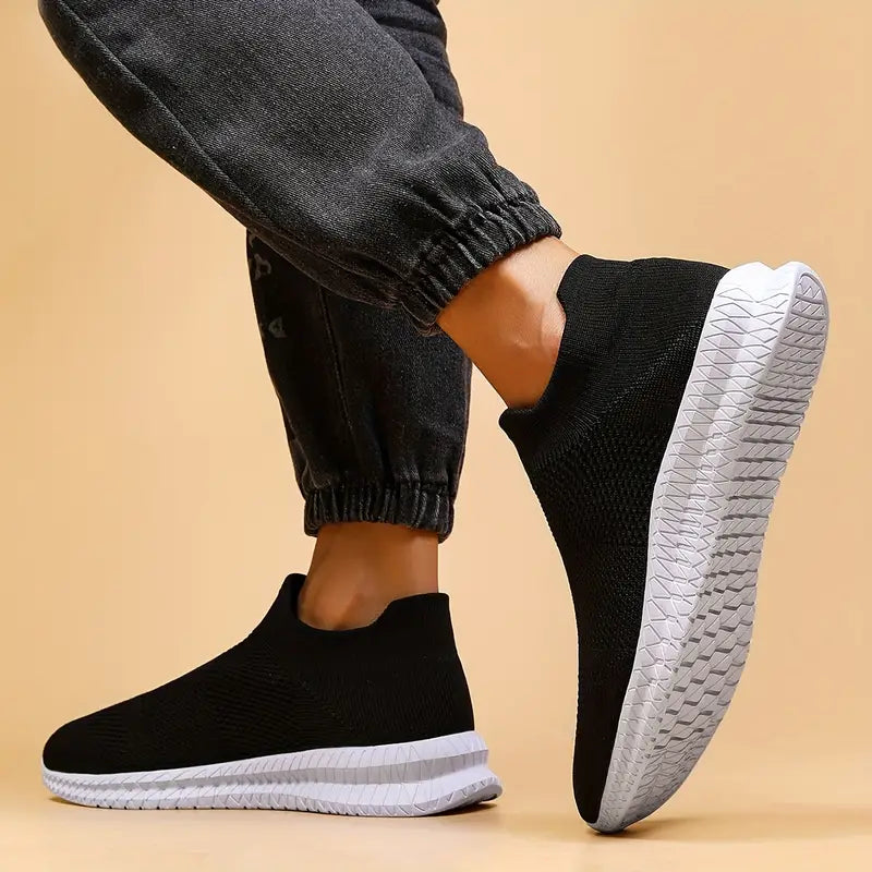 Herren Sockenschuhe Bequem Sockenmaterial Flexibel Leicht-4