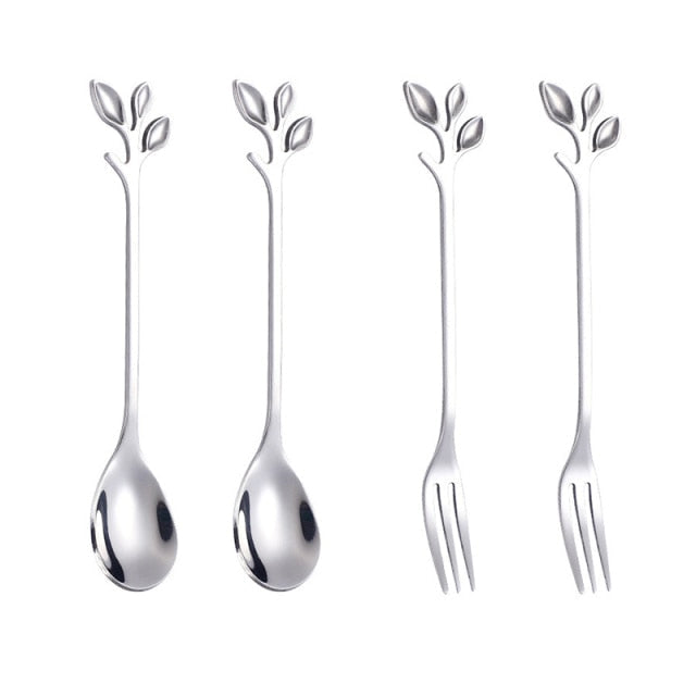 4-teiliges Besteck Set für Obst und Gemüse mit Kreativem Design 0
