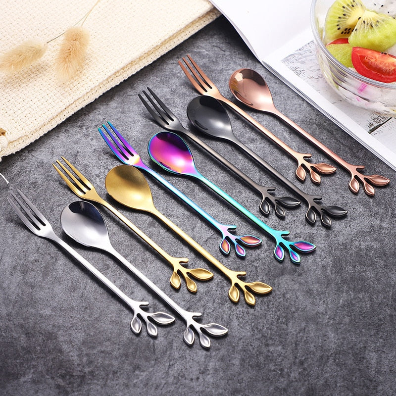 4-teiliges Besteck Set für Obst und Gemüse mit Kreativem Design 1