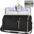 Variant image for Reisetasche Damen Schwarz Faltbar PU-Leder Weekender Tasche-5