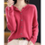 Damenpullover O-Neck Cardigan 100% Wolle Warmer Pullover für Kalte Tage 1