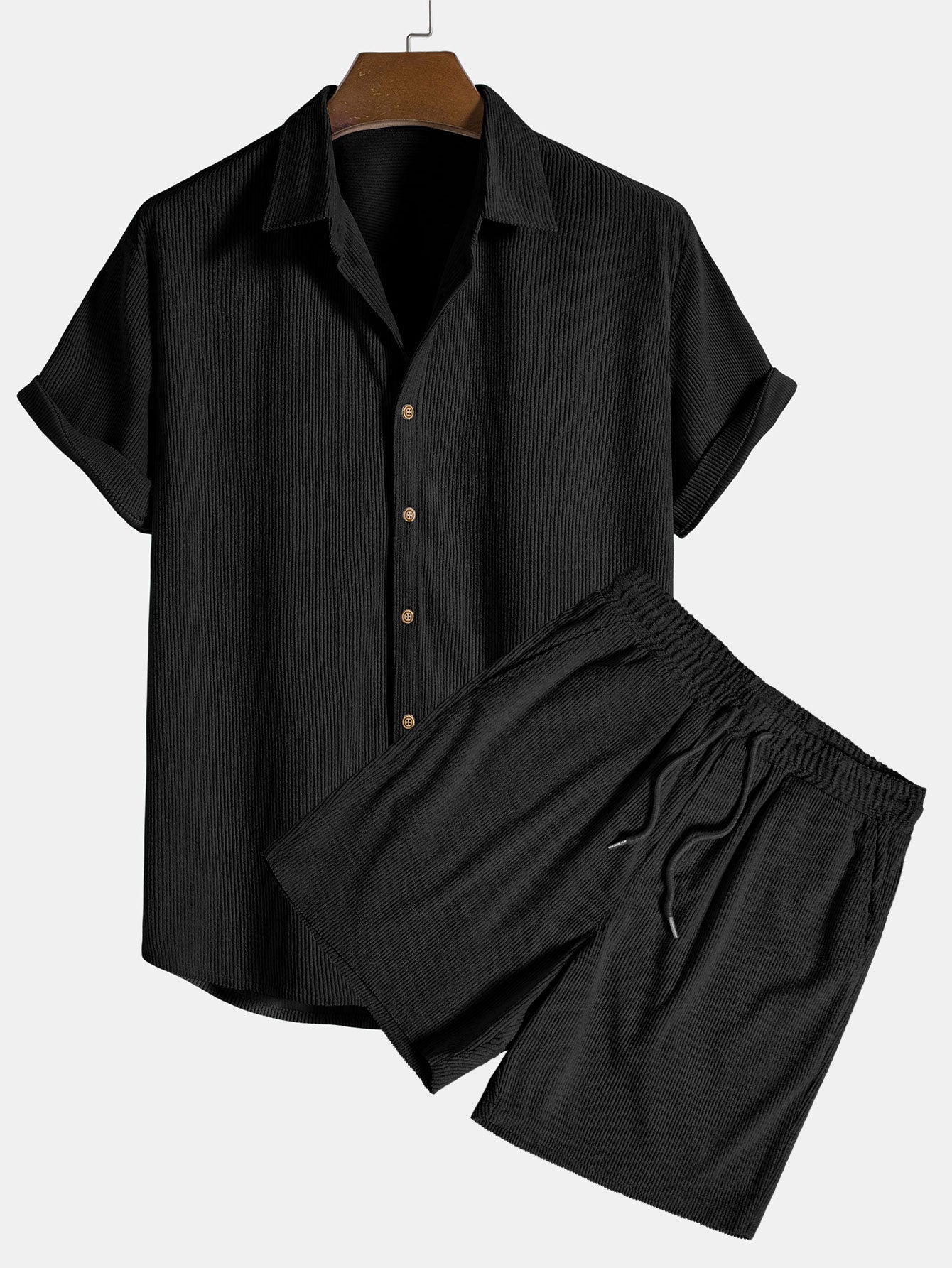 Herren Set 2-teilig Cord Stil Hochwertiges Material für Eleganz und Komfort 2