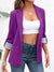 Damen Blazer Lässig Offene Vorderseite Hochwertiger Stoff-4