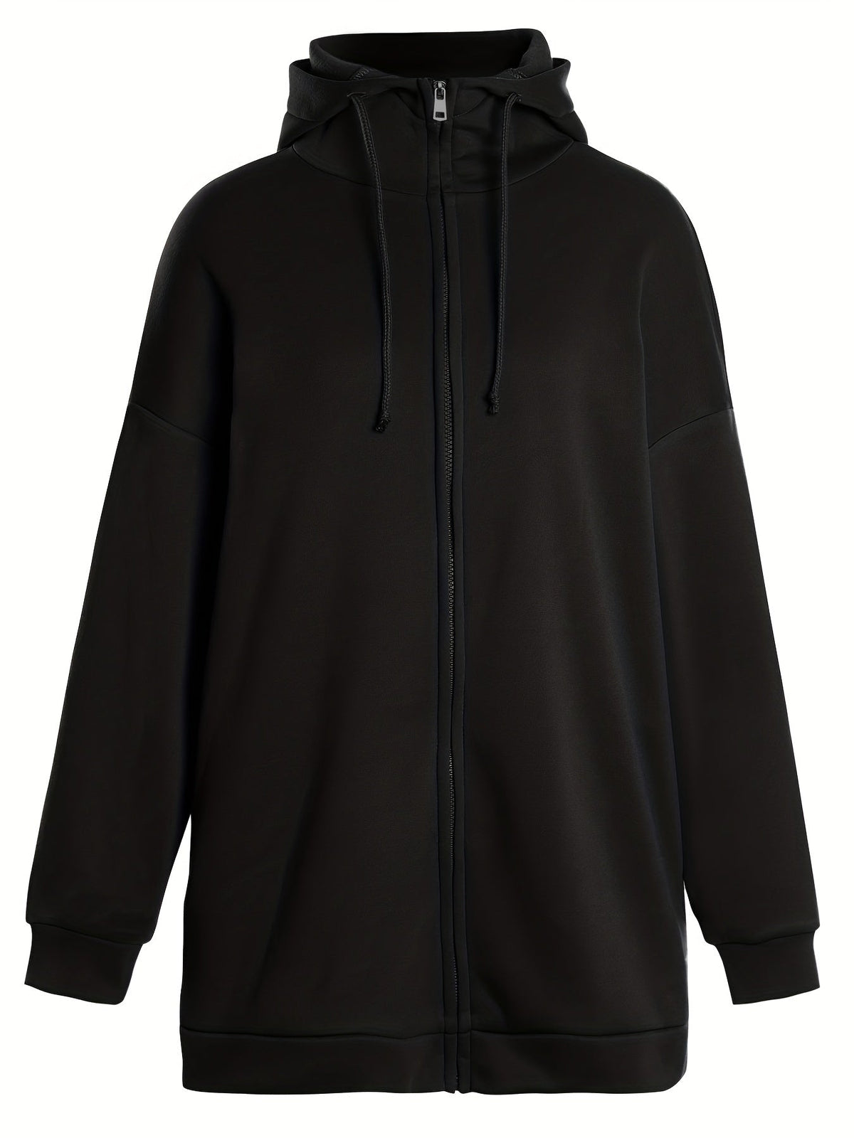 Damen Sport Hoodie Lässig mit Reißverschluss Baumwolle-4