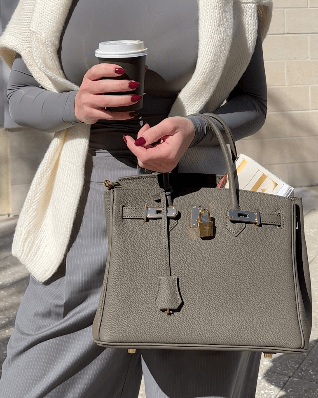 Damen Handtasche Kunstleder Geräumig Modern Elegant 2