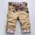 Variant image for Herren Cargo Shorts Bequemer Schnitt Praktische Taschen 100% Baumwolle-10