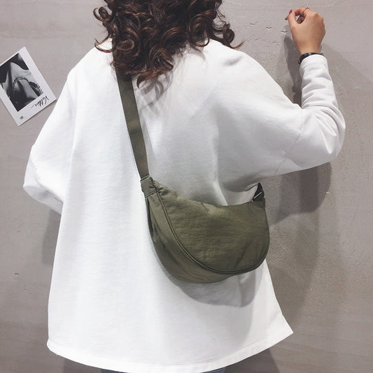 Damen Umhängetasche Minimalistisch Polyester mit Verstellbarem Schultergurt 6