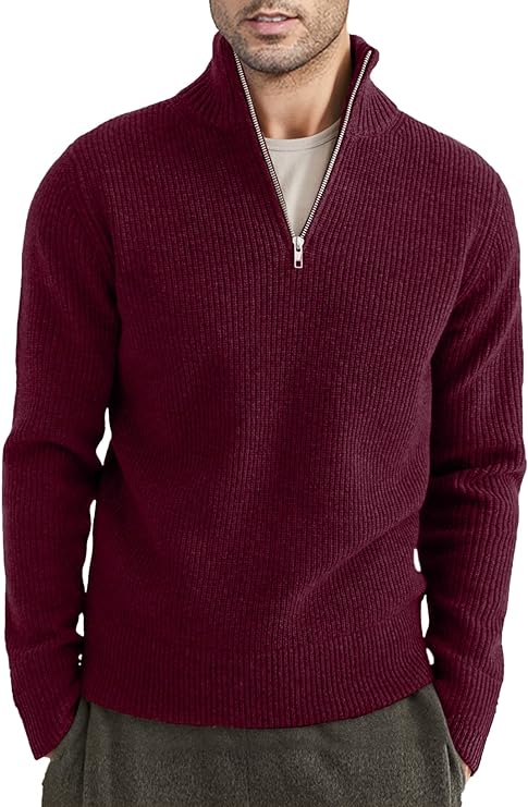 Variant image for Herrenpullover Zipper Italienisches Design Baumwollmischung-25