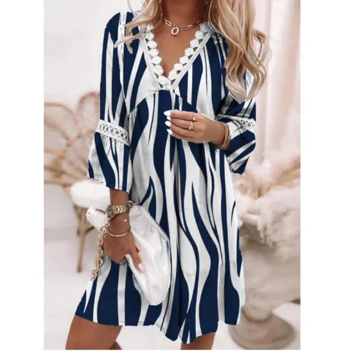 Variant image for Damen Kleid Blumendesign Leichtes Material Sommerkleid-49