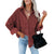 Damen Cordhemd Oversized Komfortabel Baumwolle
