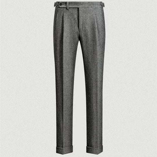Herren Freizeithose Lässiger Tweed Stil Entspannt 100% Tweed 2