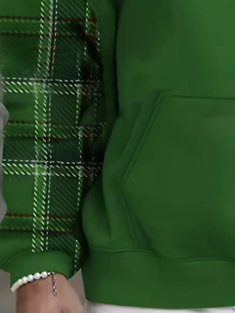 Herren Kapuzenpullover Kariert Baumwolle Lässiger Stil-4