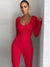 Damen Jumpsuit Festlich Enganliegend Polyester für Elegante Anlässe-2