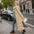 Damen Winterjacke Lang Warm Eleganter Stil Hochwertiger Polyester-4