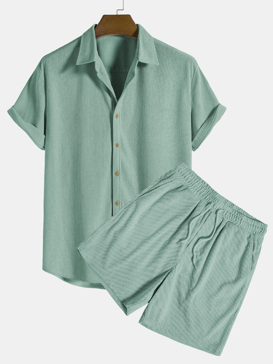 Herren Set 2-teilig Cord Stil Hochwertiges Material für Eleganz und Komfort 3