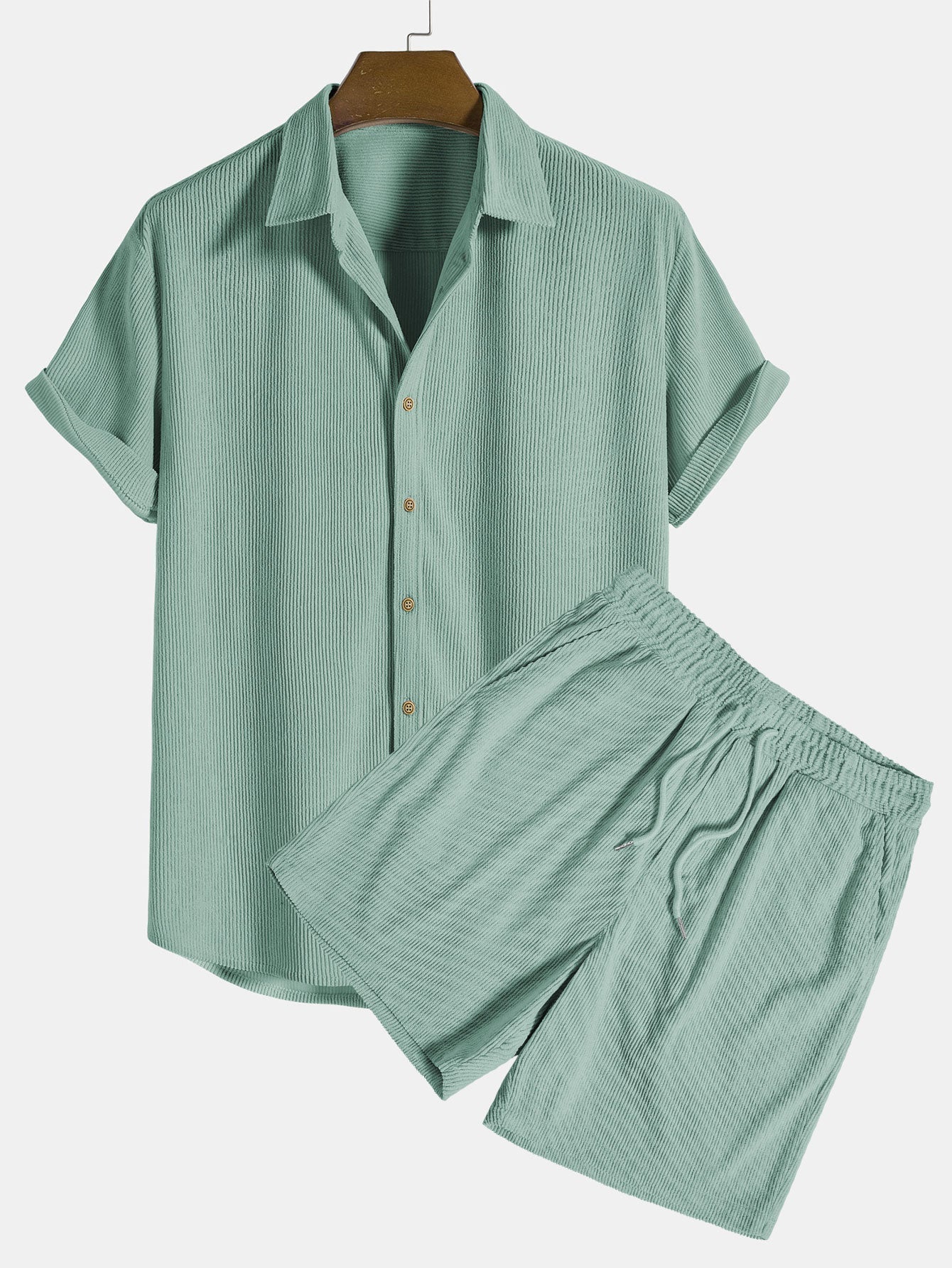 Herren Set 2-teilig Cord Stil Hochwertiges Material für Eleganz und Komfort 3