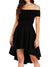 Damen Abendkleid Off-the-Shoulder Elegante Silhouette Hochwertiger Stoff 2
