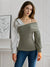 Variant image for Damen Top Asymmetrisch Modernes Design Bequemer Polyester-1