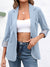 Variant image for Damen Blazer Lässig Offene Vorderseite Hochwertiger Stoff-43