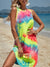 Variant image for Damen Batikkleid Rundhalsausschnitt Bohemian Stil 100% Baumwolle-1