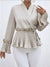 Damen Bluse Elegante Satin Schnittführung Leichtes Material für Festliche Anlässe-2