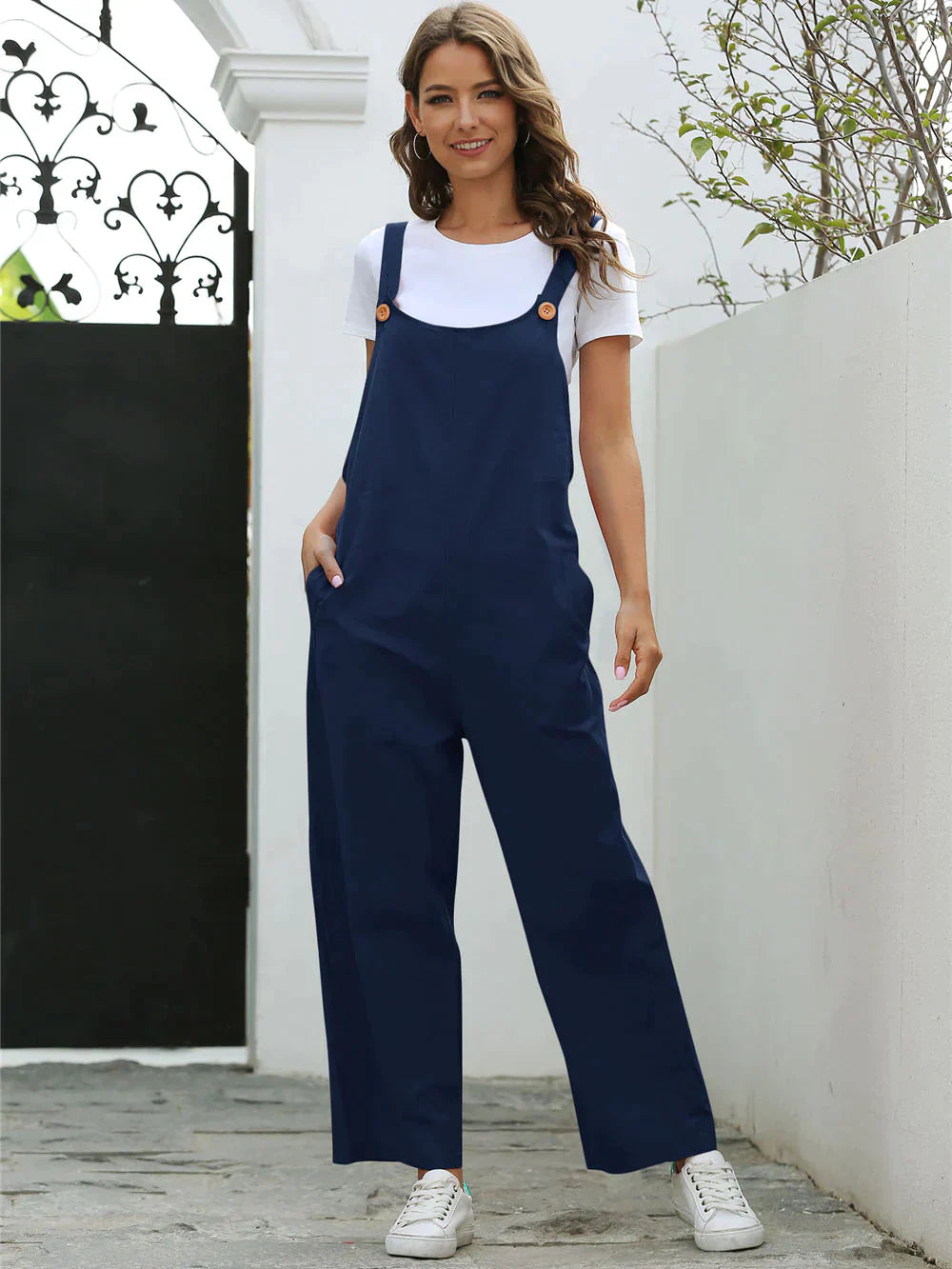 Variant image for Damen Jumpsuit Elegant Luftig Atmungsaktiv für Sommer-13