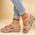 Damen Sandalen Schwarz Orthopädisch Bequem Gummi für Sommerschuhe-4