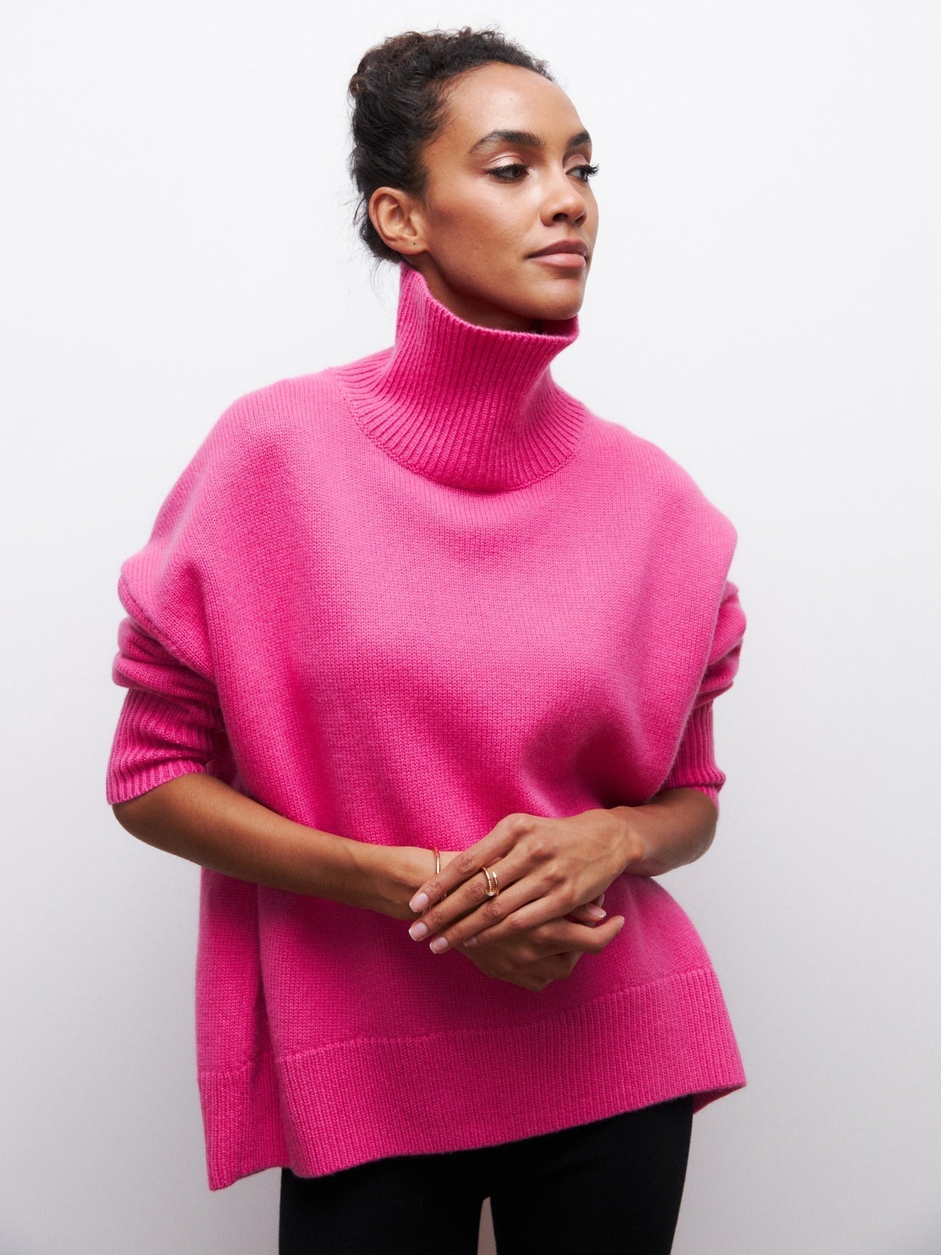 Damen Pullover Strickstil Komfort Baumwolle Warm-4