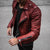 Herren Lederjacke Urbaner Stil Hochwertiges Leder Schwarz-4