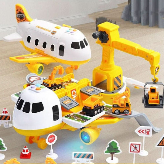 Abenteuer-AirPlay-Set für Kinder mit Flugzeug und Fahrzeugen 2