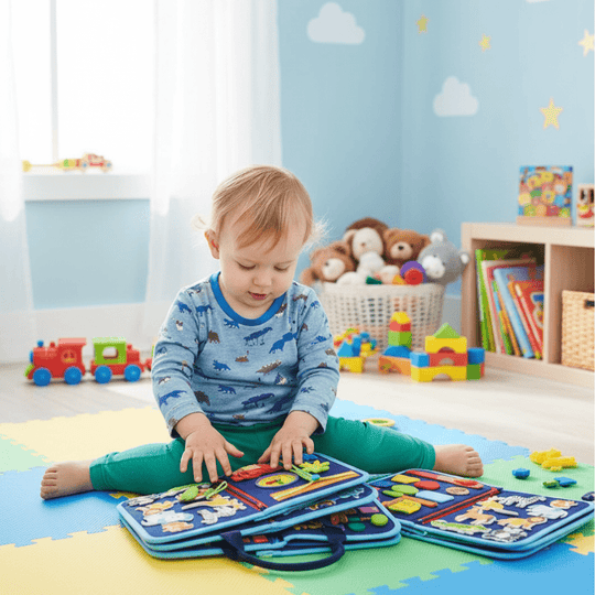 Aktivitätsboard für Babys – Interaktives Lernspielzeug zur Förderung der Feinmotorik und des logischen Denkens 0