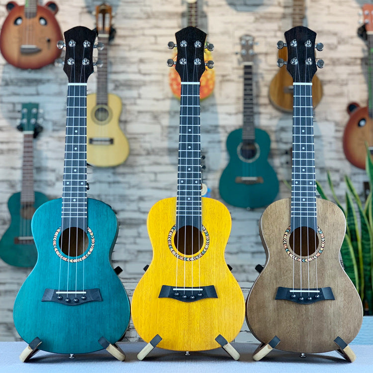 Akustik-Ukulele für Damen und Herren mit markantem Korpusdesign 1
