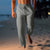 Herren Leinenhose Lockerer Stil Atmungsaktiv 100% Leinen in Weiß-1
