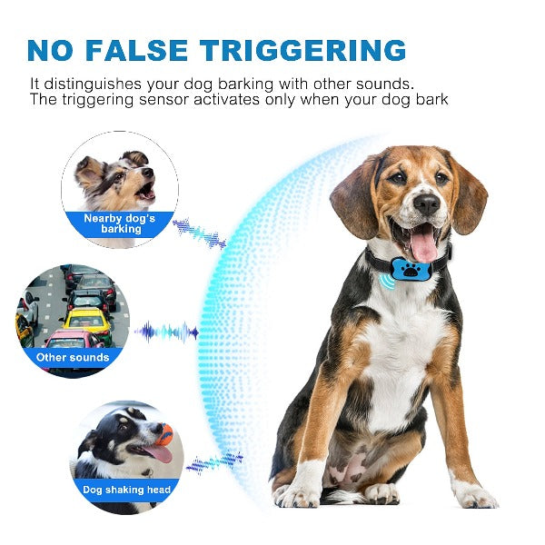 Anti-Bell-Halsband für Hunde mit Vibration und Ultraschall 7
