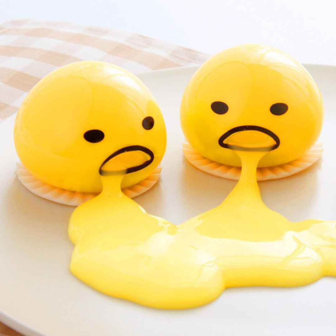 Antistressball Eigelb Design für Entspannung und Spaß im Büro oder Zuhause 5