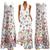 Ärmelloses Maxikleid Mit Schmetterlingsmuster