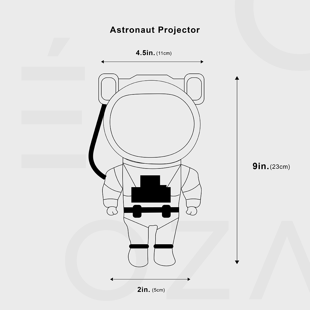 Astronautenlampe LED-Projektor Mit 360° Drehbarem Kopf 7